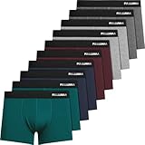 Fullluwaa Boxershorts Herren 10er Pack Baumwolle Unterhosen Männer Ohne...