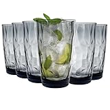 Bormioli Rocco 350260 Diamond Ocean Blue Longdrinkglas, 470 ml, Glas, blau,...