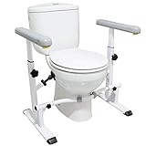 KMINA - Aufstehhilfe Toilette Höhenverstellbar, Robust WC Ohne Bohren,...