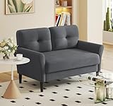 Domusensus Kleines Sofa 2 Sitzer, 123CM kleine Couch 2 Sitzer, Sofa klein...
