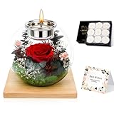 YuLiMirich Ewige Rose im Glas, Geschenke für Frauen, Infinity Konservierte...