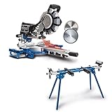 Scheppach HM254SPX Kappzugsäge inkl. 2.Sägeblatt - 2200W | Ø254mm...