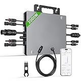 BATENORY Wechselrichter 2000W mit WLAN & App, 4X MPPT 99.5% Tracking...