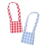 WHAMVOX Kleiner Canvas Umhängetasche für Puppen 2 Stück Puppenzubehör...