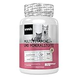 animigo Multivitamine für Hunde & Katzen - 365 Tabletten - Mit Vitamin B...