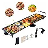 RELAX4LIFE Elektrische Grillplatte 1800W, Elektrogrill mit...