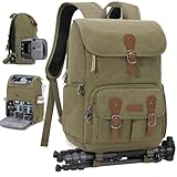 RAINSMORE Kameratasche Rucksack für DSLR/SLR spiegellose 15,6 Zoll Laptop...