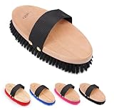 netproshop Weiche Kardätsche Pferdebürste mit Holzgriff und Nylonband,...