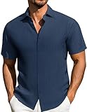 Hemd Männer Kurzarm Hemden Slim-Fit Shirt Casual Sommerhemd Regular Fit...