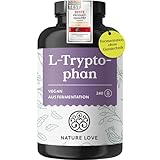 NATURE LOVE® L-Tryptophan - 240 Kapseln, laborgeprüft, hochdosiert mit...