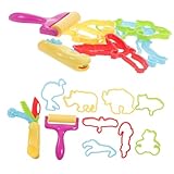 HEALSOPTHY 20 Stück Plastilin Form Hey Kind Backen Modellieren Party Ton...