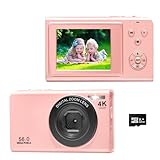 Digitalkamera, AutoFocus 4K Fotoapparat Fotokamera mit 32GB...