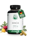 Maca 3-in-1-Komplex Schwarz-Rot-Gold – Hochdosiert: 112.000 mg...