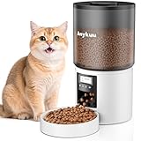 Anykuu Futterautomat Katze & Hund 4L Pet Feeder Cat mit Timer &...