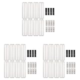 Fegtrty 24 PCS Verstellbare Schubladenteiler DIY Cabinet Storage Partition...