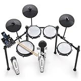 Alesis Nitro Max Kit Elektronische Schlagzeug mit Quiet Mesh Pads, 10' Dual...