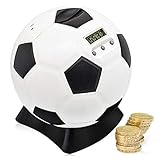 MOMMED Digital Counting spardose mit zähler, Fußball Sparschwein groß...