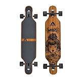 Apollo Longboard, Komplettboard mit Deck aus Bambus & Fiberglas, High-End...