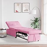 ROMHZKS Leuchtend Rosa Sofa-Bett mit Stil und Funktionalität,...