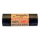 Baggifly Müllbeutel, 120 l, 100 % recycelt, 85 x 105 cm, ideal für...