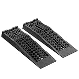 Wiltec Auffahrrampe 2er Set mit 5 t Traglast, robuste Autorampen aus PP,...