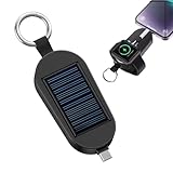 Solar Schlüsselanhänger Handy - Solar Ladegerät Handy,3000 MAh Tragbare...