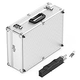 Wiltec Alu Universalkoffer 46x33x15,2 cm, Alubox abschließbar für...