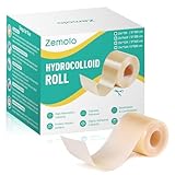 Zemolo Hydrokolloid Pflaster Rolle 5cmx1.5m, Selbstklebender Wasserfestes...