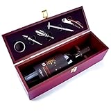 GOODS+GADGETS Weinkiste Zubehörbox Wein-Set Sommelier-Set...