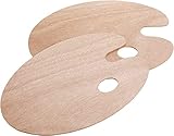 Redreo Holz Malen Palette Mischpalette, 2PCS Malpalette Universalpalette...