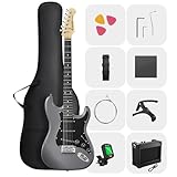 DONNER DST-80 E-Gitarre, 39” Anfänger E-Gitarren-Set mit Verstärker,...