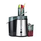 Wilfa Entsafter – für Gemüse und Obst, aus rostfreiem Stahl, mit 2...