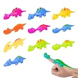 Schleuder Dinosaurier Spielzeug, 10 StückSlingshot Dinosaur Finger Toys,...