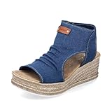 Rieker Damen Schaftsandalen 68791, Frauen...