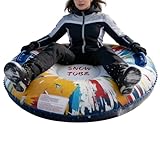 Aufblasbarer Schneeschlauch - 36,22 Zoll Winter Rodelschlauch | PVC...