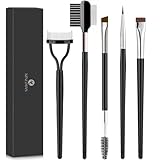 KINGMAS 5-teiliges Augen Make-up-Pinsel Set, Eyeliner-Pinsel,...