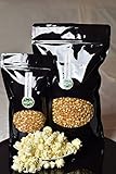 Premium Popcorn Kinopopcorn frische Beutel XL 1:46 Popvolumen (1 Kg Mais)