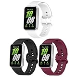 Garmcool Band Kompatibel mit Samsung Galaxy Fit 3 Armband Schwarz Sangria...