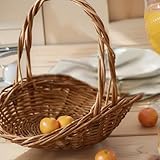 Weidenkorb mit Griff, Picknickkorb, Erntekörbe, tragbar, gewebt,...