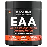 Bandini® EAA Aminosäuren Komplex | 480 vegane Amino Tabletten mit 9...
