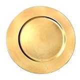 Dekowelten 6 x Event Platzteller Dekoteller Durchm. 33cm Farbe: Gold...