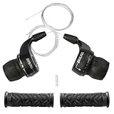 MEGHNA 18 Speed Fahrrad Schalthebel 3x6 Revoshifter Set Drehgriff-Schalter...