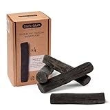 BLACK + BLUM Binchotan Aktivkohle Wasserfilter 4er-Pack, Nachhaltiger,...