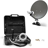 XORO 38,5 cm Camping Satellitenantenne MCA 38 HD Set, inkl. Single LNB mit...