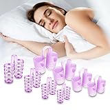 Schnarchstopper Komplett-Set (12 PCS) Nasenclip Magnetisch + Nasenspreizer...