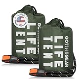 Go Time Gear Rettungszelt Notfall Überlebensunterstand - 2 Personen...