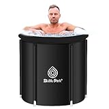 Eisbad Tonne für Athleten,75x75cm tragbares Ice Bath Tub für Sportler mit...