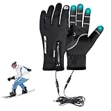 USB Beheizte Handschuhe, Beheizbare Handschuhe für Herren Damen, 5V...