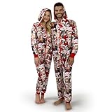 Giggling Getup Damen-Pyjama mit süßem Katzenmuster,...
