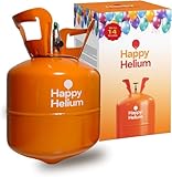 Happy Helium Gasflasche für 14 Luftballons – Helium Balloon Gas,...
